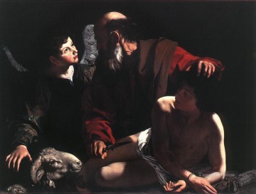 El sacrificio de Isaac2 Caravaggio Pinturas al óleo
